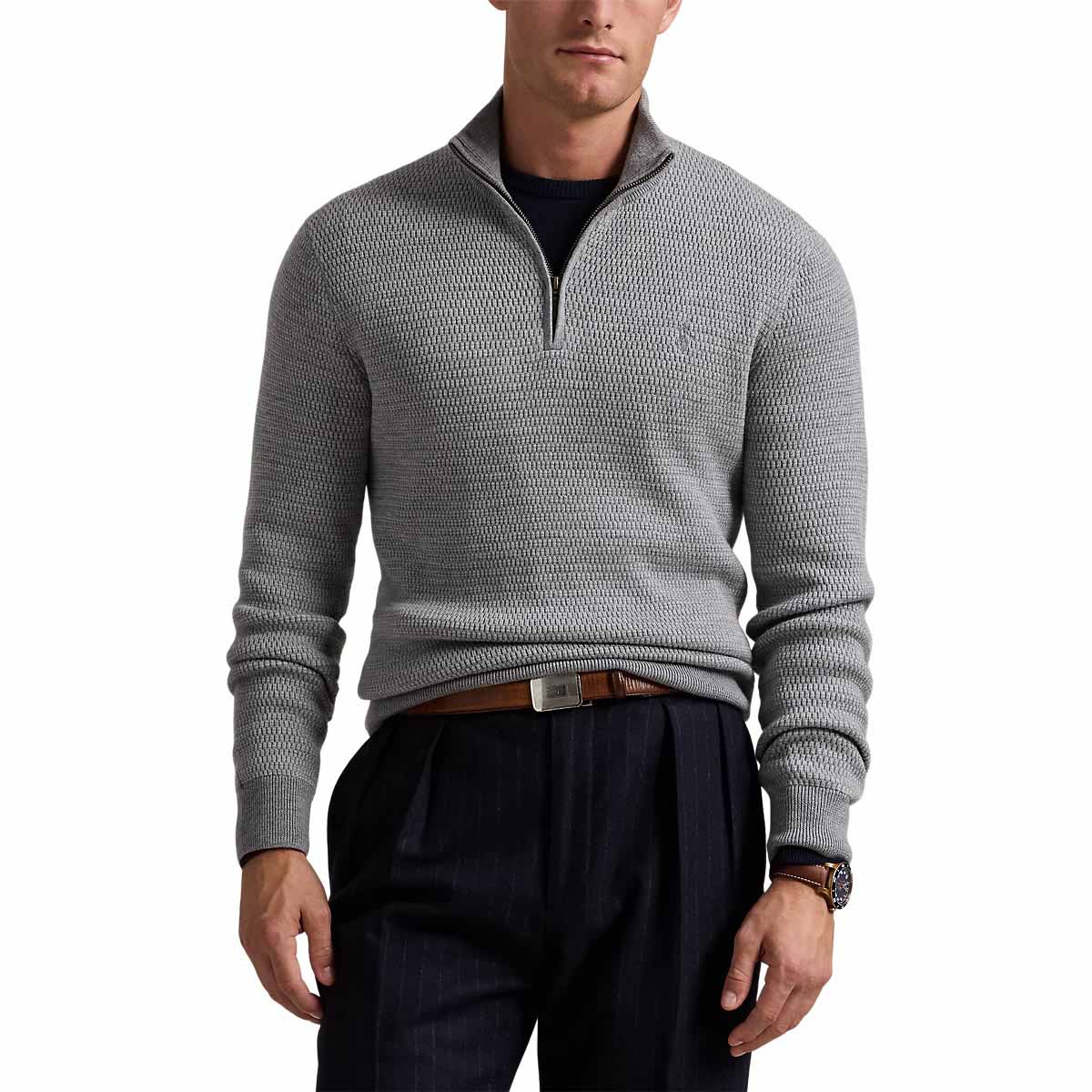 Polo Ralph Lauren Washable Wool Quarter-Zip Sweater